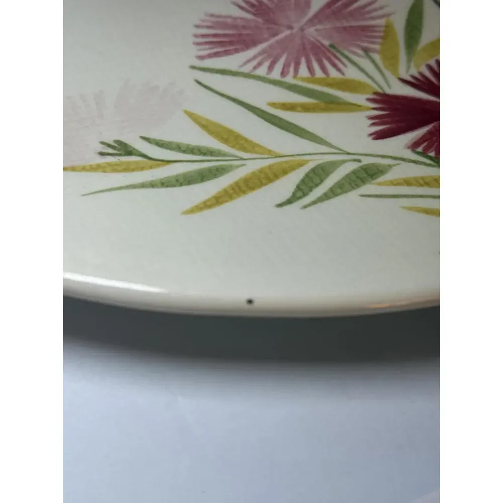 VINTAGE Mid Century RED‎ WING Pottery PINK SPICE Pattern Serving Platter